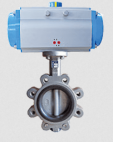 A Pneumatic Lug Butterfly Valve