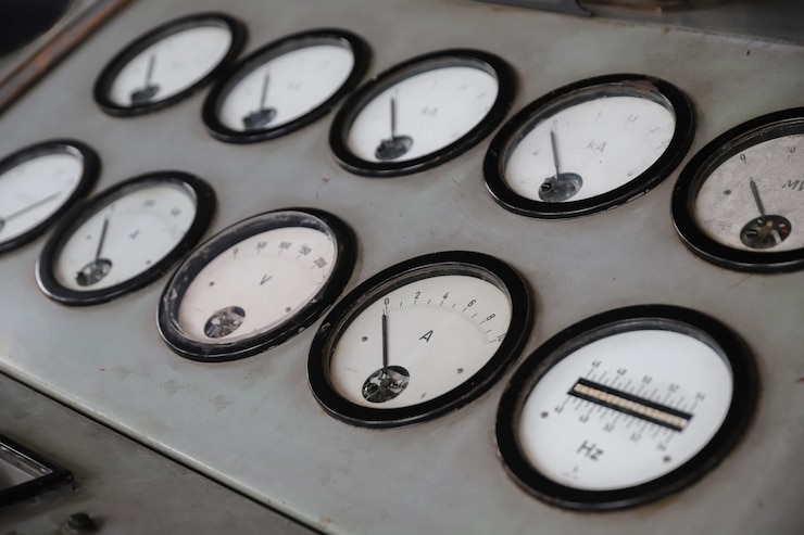 Control panel of an old power plant