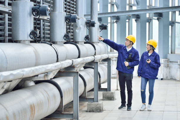 Water Valves In water Pipeline.